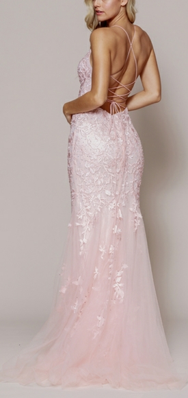 COPY - Lace fitted embellished formal evening prom wedding evening dress - Picture 2 of 11